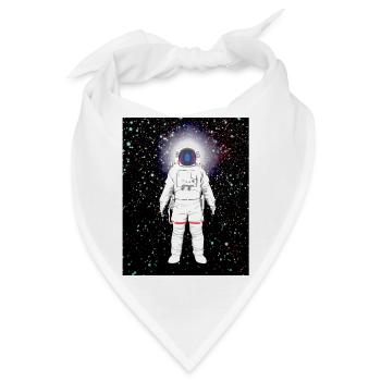 Astronaut im Farbspektrum - Bandana - Weiß - Vorne