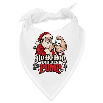 Ho Ho Ho – Dir den Pump zu Weihnachten - Bandana - Weiß - Vorne