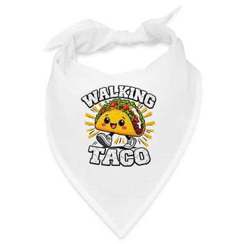 Walking Taco, lustige Kostüm-Tacos  - Bandana - Weiß - Vorne