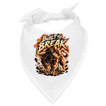 Feuerbulle: BuiltBreak - Bandana - Weiß - Vorne