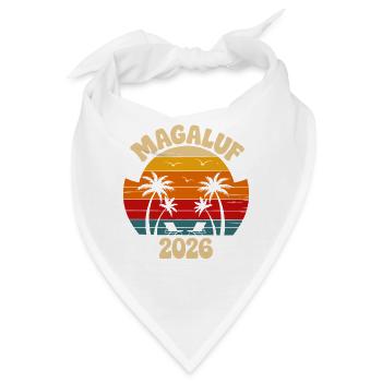 Magalour 2026 Strand Retro - Bandana - Weiß - Vorne