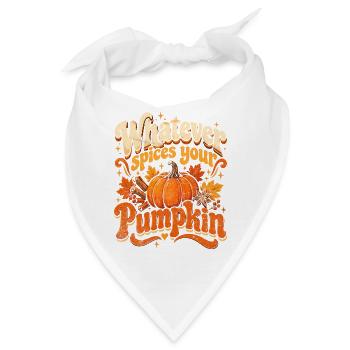 Kürbisgewürze – Whatever Your Pumpkin - Bandana - Weiß - Vorne