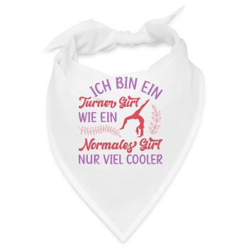 Turnen Mädchen Gymnastik Turnanzug Turnerin - Bandana - Weiß - Vorne
