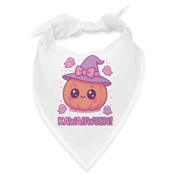 Kawaiiween Kürbishexe - Bandana - Weiß - Vorne