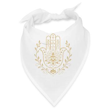 Hamsa-Schutzauge - Bandana - Weiß - Vorne