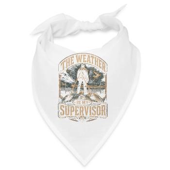 Windkraftanlagen Techniker Windkrafttechniker - Bandana - Weiß - Vorne