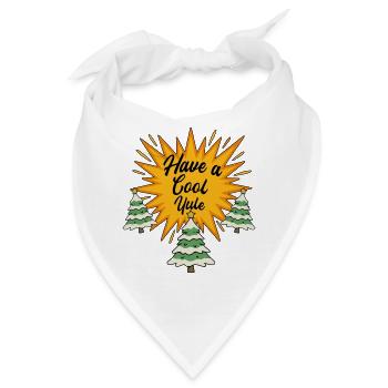 Have A Cool Yule Winter Solstice Christmas - Bandana - Weiß - Vorne