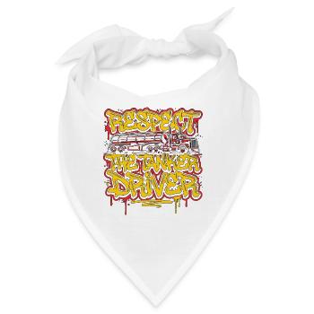 Tank Driver Respect The Tanker Driver Fuel Hauler - Bandana - Weiß - Vorne