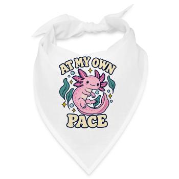 In meinem eigenen Tempo, Axolotl - Bandana - Weiß - Vorne