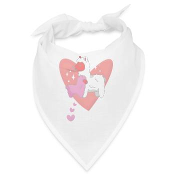Beste Teyze Tante Türkisch Lama Geschenk Idee - Bandana - Weiß - Vorne