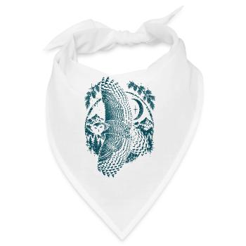Schneeeule - Bandana - Weiß - Vorne