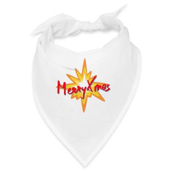 Explosives Xmas Schrift - Bandana - Weiß - Vorne