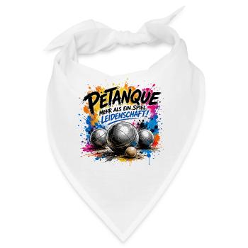  Petanque Mehr Als Ein Spiel Leidenschaft Boule - Bandana - Weiß - Vorne