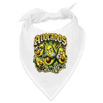 Avocado - Bandana - Weiß - Vorne