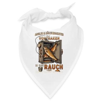 Vom Haken in den Rauch Räuchermeister - Bandana - Weiß - Vorne