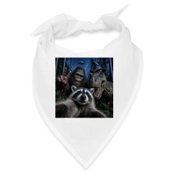 Das Midnight Woods Crew Selfie Lustiges Hallowen - Bandana - Weiß - Vorne