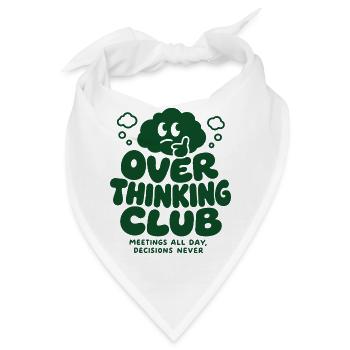 Over Thinking Club – Meetings All Day - Bandana - Weiß - Vorne