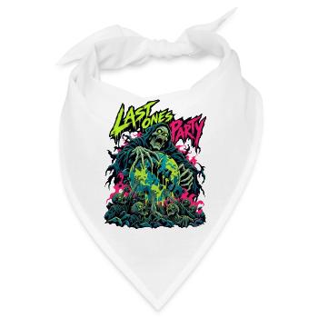 Letzte Zombies Party - Bandana - Weiß - Vorne