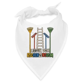 Leiter vom Rechenzentrum funny lustig Gartenliebe  - Bandana - Weiß - Vorne