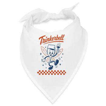 Wein Trinkerbell Weinfest Weinliebhaber - Bandana - Weiß - Vorne