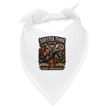  Backprint | SOEST Westfalen historische Soester - Bandana - Weiß - Vorne