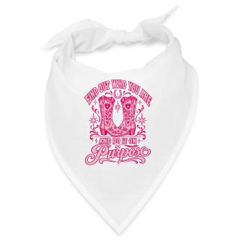 Such dir absichtlich Stiefel - Bandana - Weiß - Vorne
