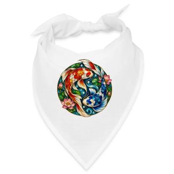 Koi-fische Japanische Koi-fische Koi-karpfen - Bandana - Weiß - Vorne