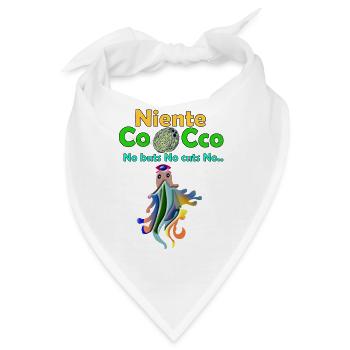 Niente Cocco – No Buts No Cuts Lustige Kokosnuss-Desig - Bandana - Weiß - Vorne
