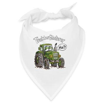 Traktorflüsterer Landwirt Trecker Bauernhof Humor - Bandana - Weiß - Vorne