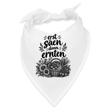 Gartenkorb Ernte Illustration Gemüsezüchter ernten - Bandana - Weiß - Vorne
