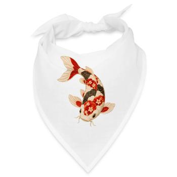 Koi-fische Japanische Koi-fische Koi-karpfen - Bandana - Weiß - Vorne