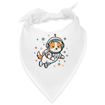 Süßes Corgi-Astronauten-Weltraumhund Süßes Ästhetisches Geschenk - Bandana - Weiß - Vorne