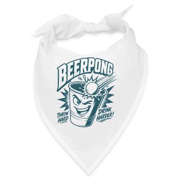 Beer Pong - Bandana - Weiß - Vorne