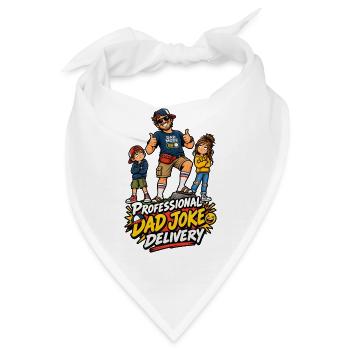 Professioneller Dad-Witzlieferant - Bandana - Weiß - Vorne