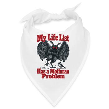 Meine Lebensliste hat ein Mottenmann-Problem: Vogelbeobachtung - Bandana - Weiß - Vorne