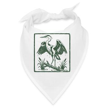 Blue Heron Birding Birdwatcher Heron - Bandana - Weiß - Vorne