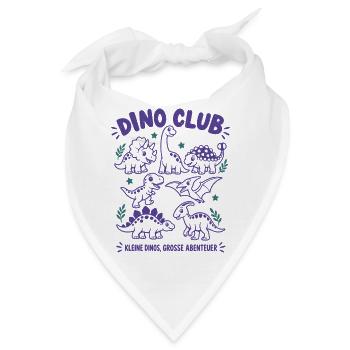 Dino Club – Kleine Dinos, große Abenteuer - Bandana - Weiß - Vorne