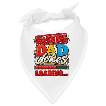 Papa-Witze lädt sich Lustiges Papa-Design - Bandana - Weiß - Vorne