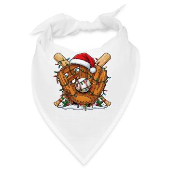 Baseball-Weihnachten - Bandana - Weiß - Vorne