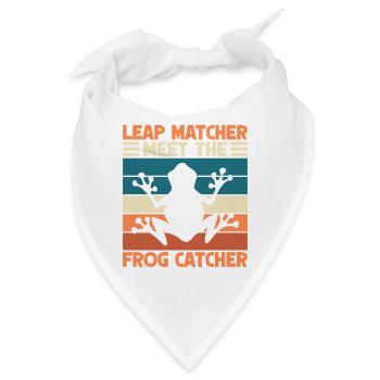 Frog Catcher Leap Matcher Meet The Catcher Frog - Bandana - Weiß - Vorne