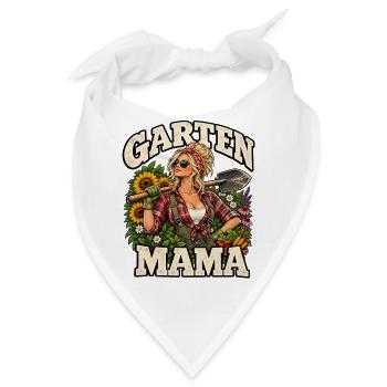 Garten Mama Geschenk Hobbygärtnerin  - Bandana - Weiß - Vorne