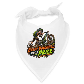 Downhill MTB Preis-Statement - Bandana - Weiß - Vorne