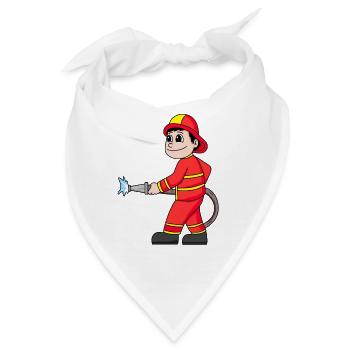 Feuerwehr Junge - Bandana - Weiß - Vorne