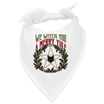 Wir schenken dir eine fröhliche Wintersonnenwende - Bandana - Weiß - Vorne