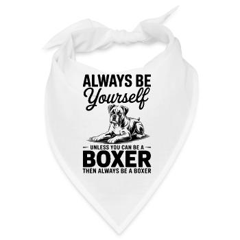 Boxer Hund Spruch Lustige Deutscher Boxer Geschenk - Bandana - Weiß - Vorne