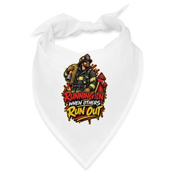 Löschheld Run In When Others Run Out - Bandana - Weiß - Vorne