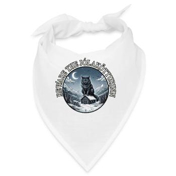 Hüte dich vor der Jolakotturinn Jul-Wintersonnenwende - Bandana - Weiß - Vorne
