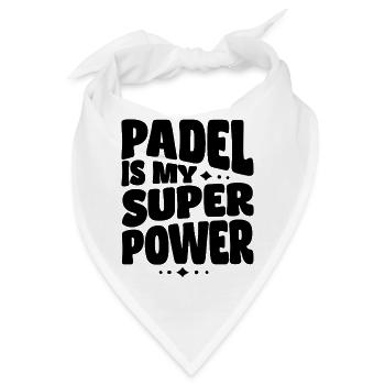 Padel is my Superpower - Bandana - Weiß - Vorne