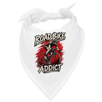Road Bike Addict Fahrrad - Bandana - Weiß - Vorne