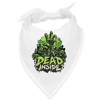 Zombie Hand Dead Inside - Bandana - Weiß - Vorne